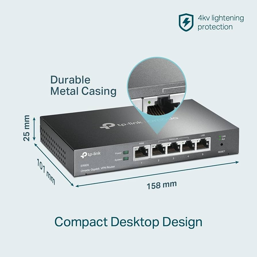 新品　VPNルーター (ER 605) ER605 | Omada ギガビットVPNルーター | TP-Link 日本